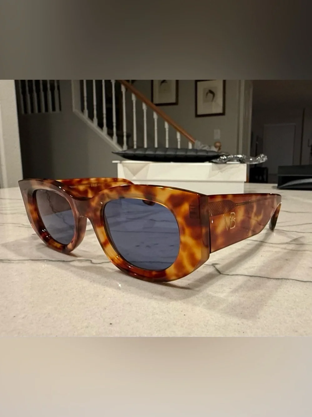 Victoria Beckham VB654S 222 Tortoiseshell Cat Eye Sunglasses 50-22-145 NWT Italy